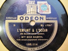 1928 MAD RAINVYL French CHANSON L’Enfant et l’Ocean/ Simplement par Amour Odeon