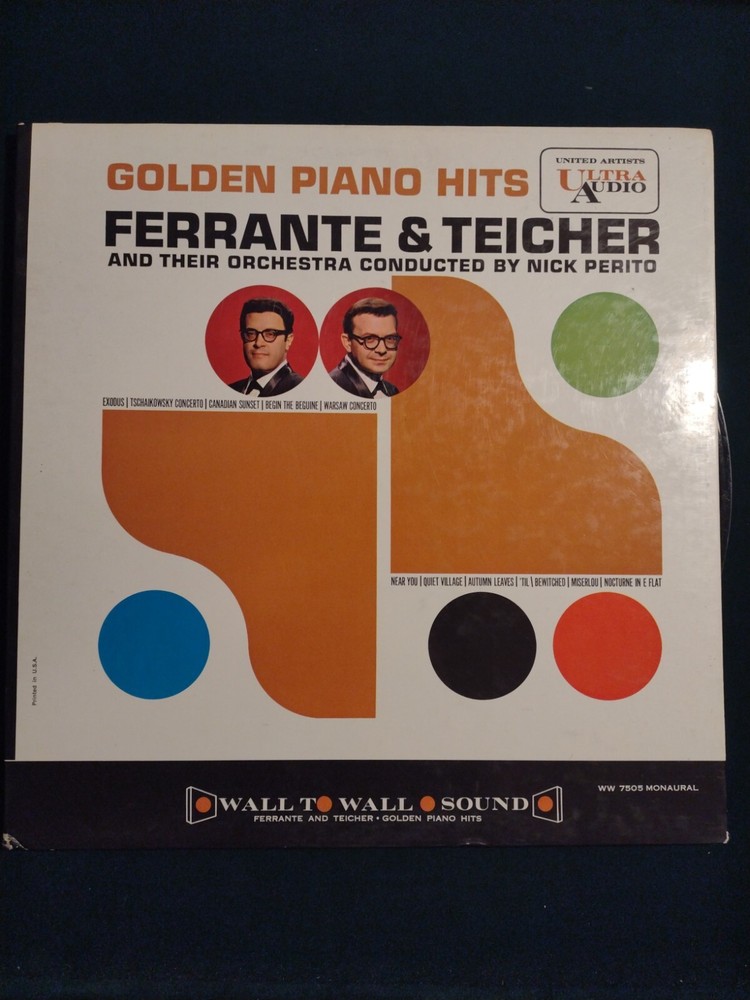 Ferrante & Teicher – Golden Piano Hits (33/12″/1961) united artists WW 7505 Mono