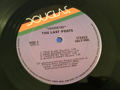 The Last Poets Jazzoetry LP 1976 Douglas ADLP 6001 Spoken Word Poetry Soul