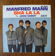 Manfred Mann Sha La La Picture Sleeve 45 RPM Ascot 2165 VG+ Paul Jones