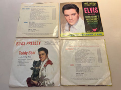 Lot of 45 ELVIS 45 RPM Vinyl Records – RCA VICTOR – SOME WITH PICTURE SLEEVES ps