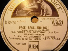 1928 DUSOLINA GIANNINI Forza Vergine Degli Angeli Pace Dio Mio John BARBIROLLI