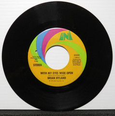 BRIAN HYLAND WITH MY EYES WIDE OPEN/I LOVE EVERY LITTLE THING ABOUT (VG+) 55323