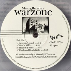 Missing Brazilians – Warzone – POST-PUNK/INDUSTRIAL