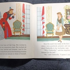 Disneyland Walt Disney Cinderella Read-Along 7″ 33 RPM Vinyl Book & Record 308