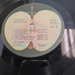 Badfinger/Straight Up – Apple Records SW-3387 Light Scratches No Cover 1971 VG
