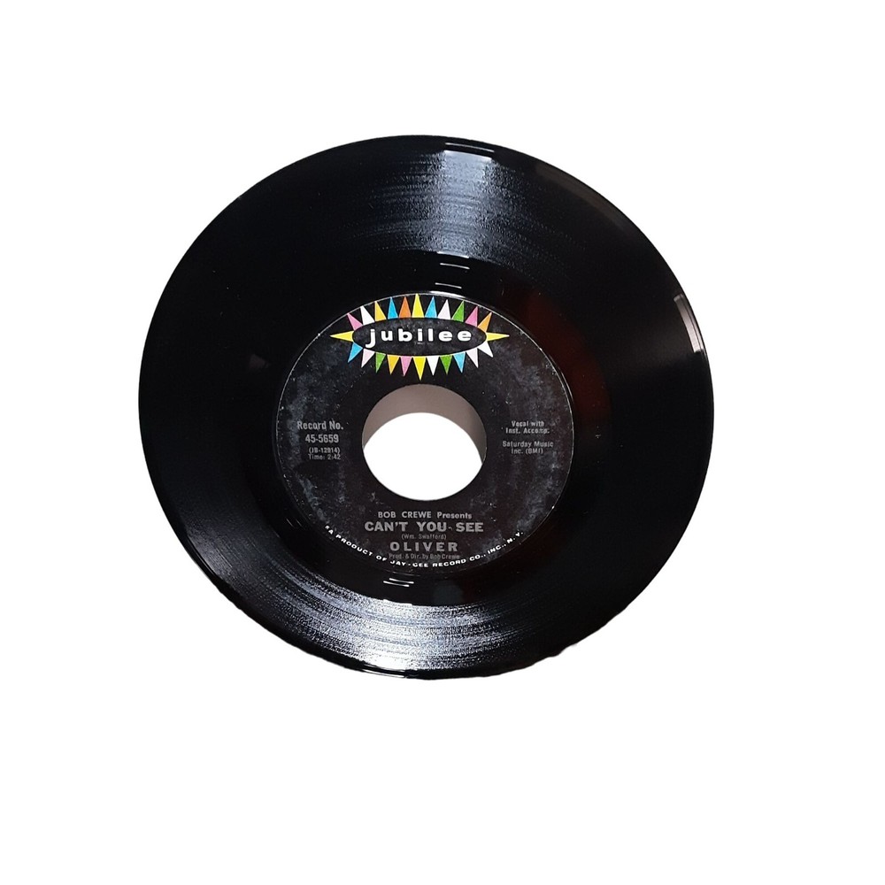Oliver Cant You See 45 Record Jubilee 5659 1969