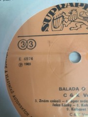 C AND K VOCAL “BALADI A ZEMI” (CZECH SUPRAPHON) 1984 RARE