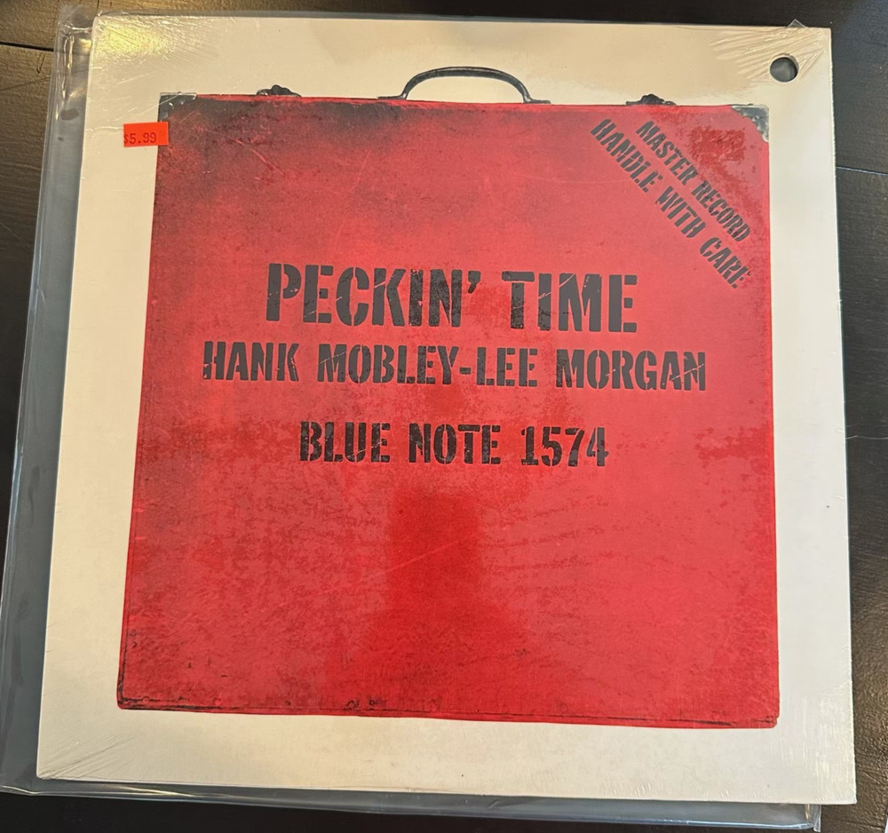 Hank Mobley & Lee Morgan Peckin’ Time B1-81574 Blue Note 1988 Capitol LP NM/NM