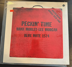 Hank Mobley & Lee Morgan Peckin’ Time B1-81574 Blue Note 1988 Capitol LP NM/NM