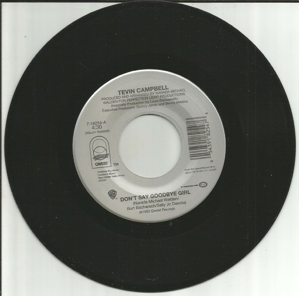 TEVIN CAMPBELL Don’t Say / Halls of Desire REMIX 7 INCH Vinyl 45 MINT PRINCE TRK