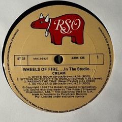 Cream ‎– Wheels Of Fire – In The Studio LP Rock Eric Clapton Blues Psychedelic x