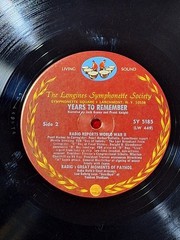 The Years To Remember ~ 1966 Vinyl, LP SY5185 Longines Symphonette PLAYS GREAT