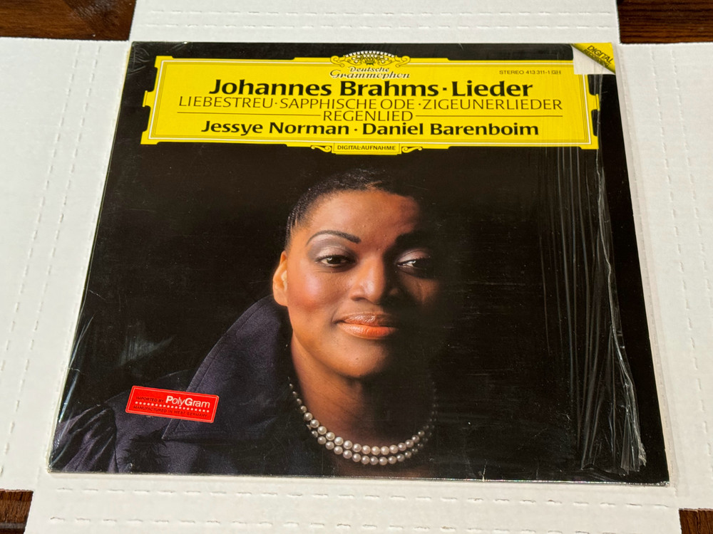 Brahms- Lieder- Norman/ Barenboim- LP 1983 Deutsche Grammophon 413 311-1 Germany