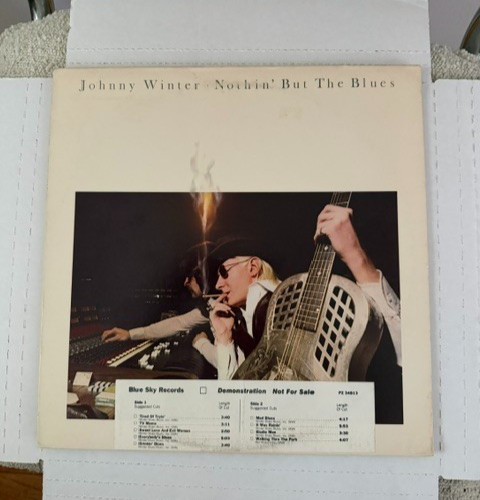Johnny Winter Nothin’ But The Blues LP White Label Promo WLP Vinyl NM