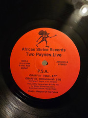 Two Paynes Live ‎– Graffiti / Our Turn 1987 hip hop EX 33 1/3 rpm 12 inch