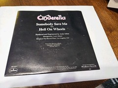 NOS CINDERELLA Somebody Save Me 7″ Single 45 RPM Pic Sleeve Mercury 888 483-7