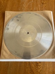Rare 10″ ALUMINUM DISC Transcription?? SOLO VIOLIN? Bach Partitas Giga Sarabande
