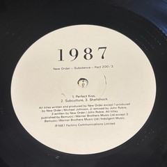 New Order – Substance (1987) FACT 200 UK 2ND PRESS
