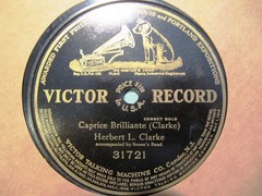 1909 HERBERT CLARKE Cornet composed CAPRICE BRILLANTE_ Sousa’s Band VICTOR 31721