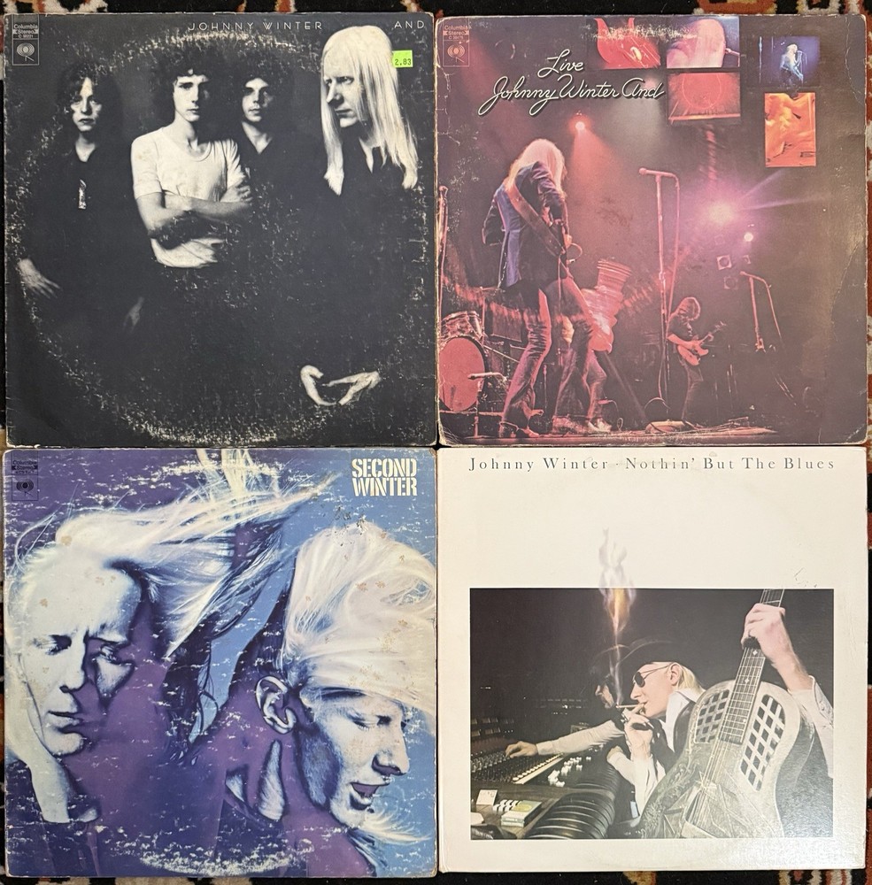Johnny Winter LOT Of 4 Second Winter Johnny Winter And Live Nothin But The Blues