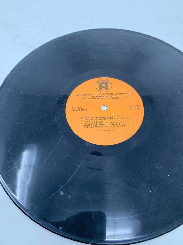 Felix Olmo El Jibarito de Canóvanas Angie Vinyl Records 1981 33 1/3 RPM ALP-070