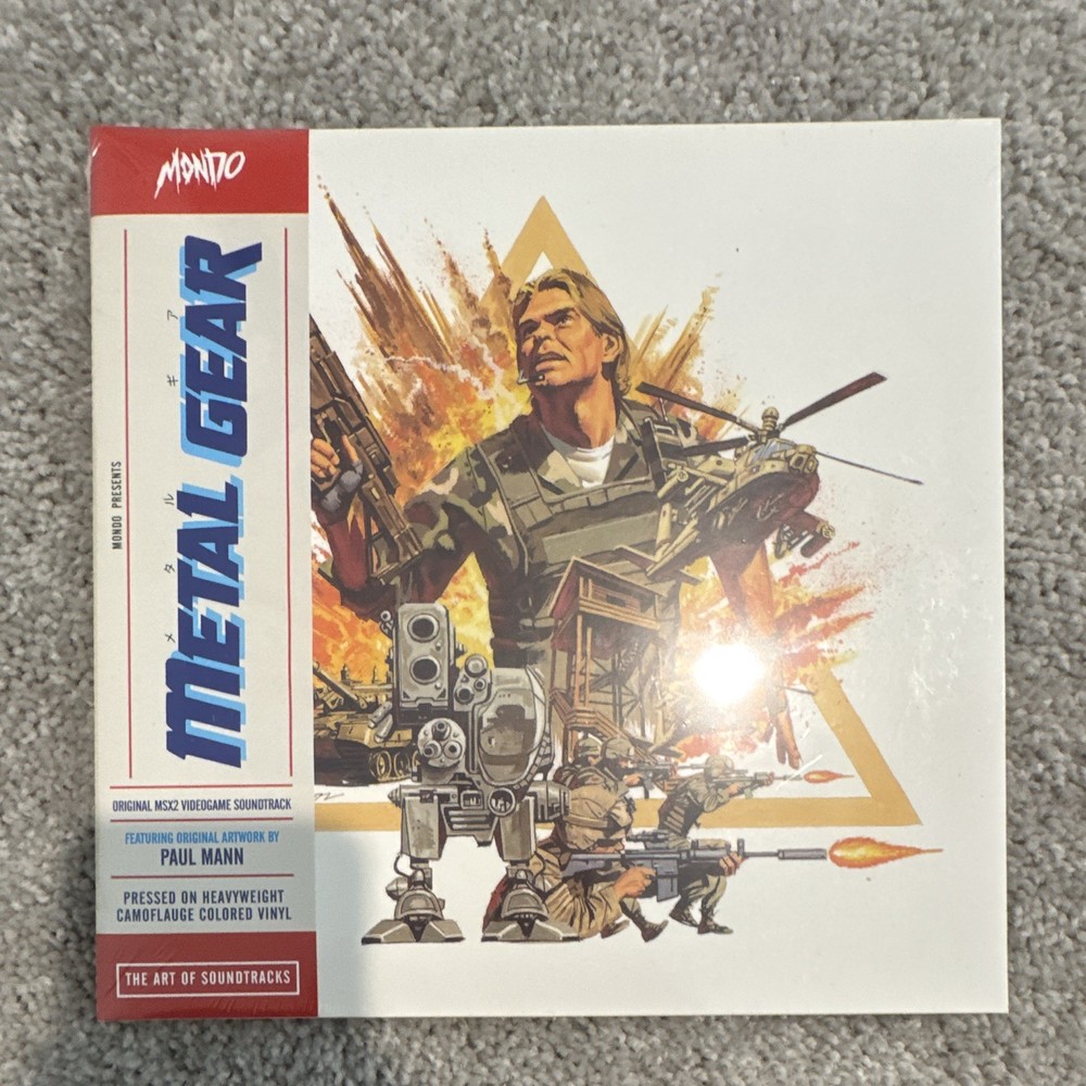 Mondo Metal Gear Original MSX2 Video Game Soundtrack Camouflage Vinyl New
