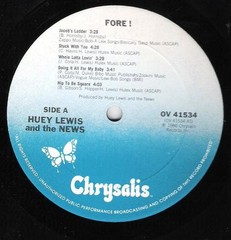 Huey Lewis And The News* – Fore! (LP, Album, Car) (Mint (M)) – 4243237653