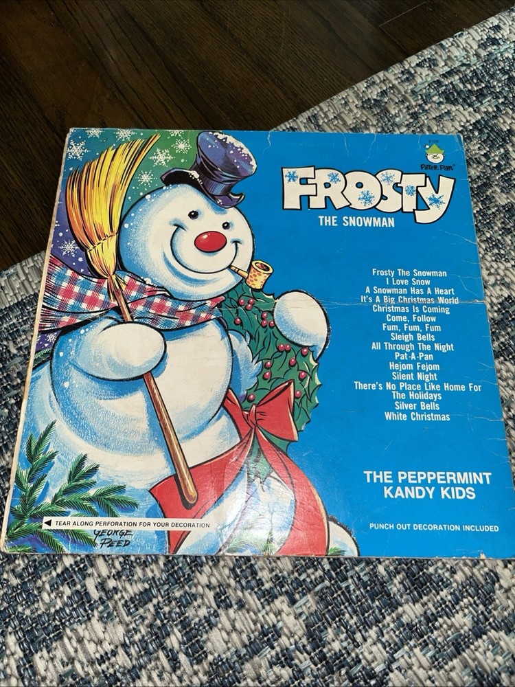 The Peppermint Kandy Kids Frosty The Snowman Vinyl Peter Pan Children’s 12″ 33R…