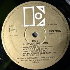 MC5 – Kick Out The Jams LP Vinyl 1969 Germany Hard Rock Detroit 33rpm Elektra DE