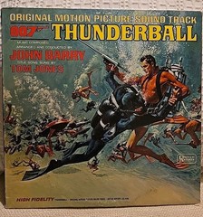 John Barry THUNDERBALL: Original Motion Picture Soundtrack LP UAS-5132 1965 VG+