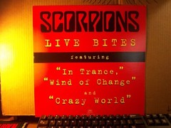 Orig Vintage RARE! Scorpions Live Bits 1995 12×12 promo Flat/poster Not a record