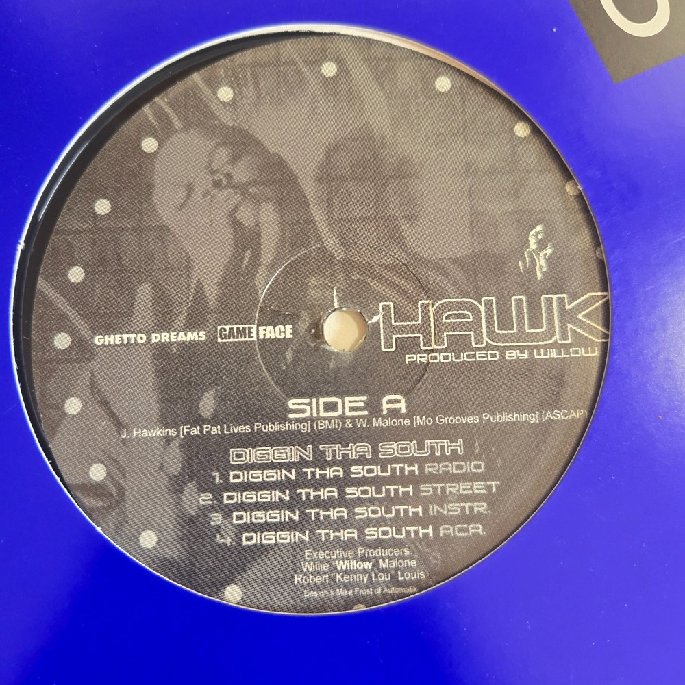 HAWK – Diggin Tha South They Scared 12 Inch Vinyl Single SUC DJ Screw Promo Z-Ro