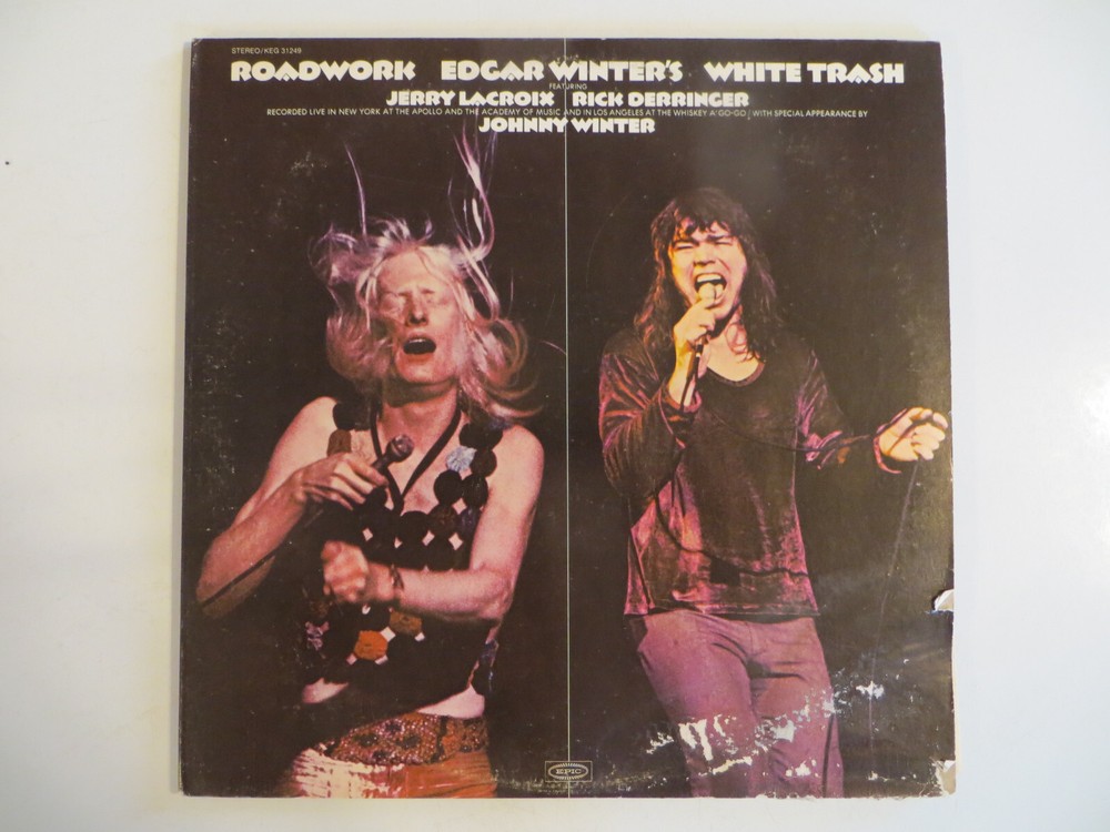 Edgar Winter’s White Trash – Roadwork – 2xLP 1972 Epic – Blues Rock,Pitman Press