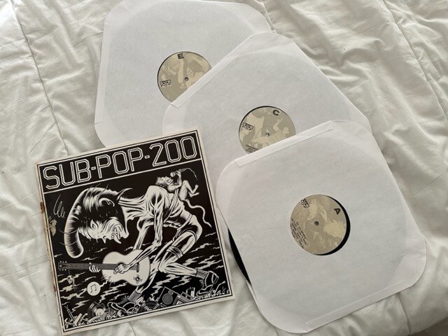 SUB POP 200 3xEP + Booklet* 1988 NM/OOP Nirvana SP25 Mudhoney Soundgarden ++ VA