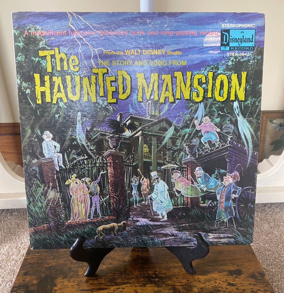 Walt Disney Studio Disneyland Haunted Mansion 1969 Stereo LP STER-3947 Book