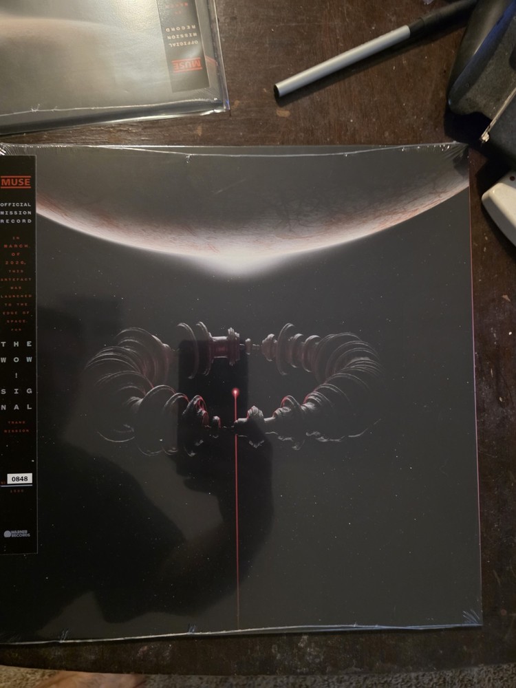 MUSE WOW! SIGNAL SPACE EDITION OPAQUE RED VINYL RECORD No 848 of 1500 NEW SEALED