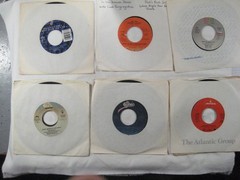 record lot 45 rpm VG+/NM- 100 vinyl w/ sleeves Pop hits 70s/80s FREE SHIP 5L