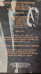 Smashing Pumpkins Live in the USA 1995 Limited Edition of 500 Orange Vinyl