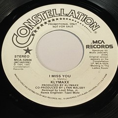 Klymaxx: I Miss You / (Same) 45 – Constellation