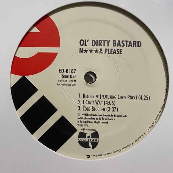 OL’ DIRTY BASTARD “N***A PLEASE” 1999 2X VINYL LP PROMO CLEAN ED-6187