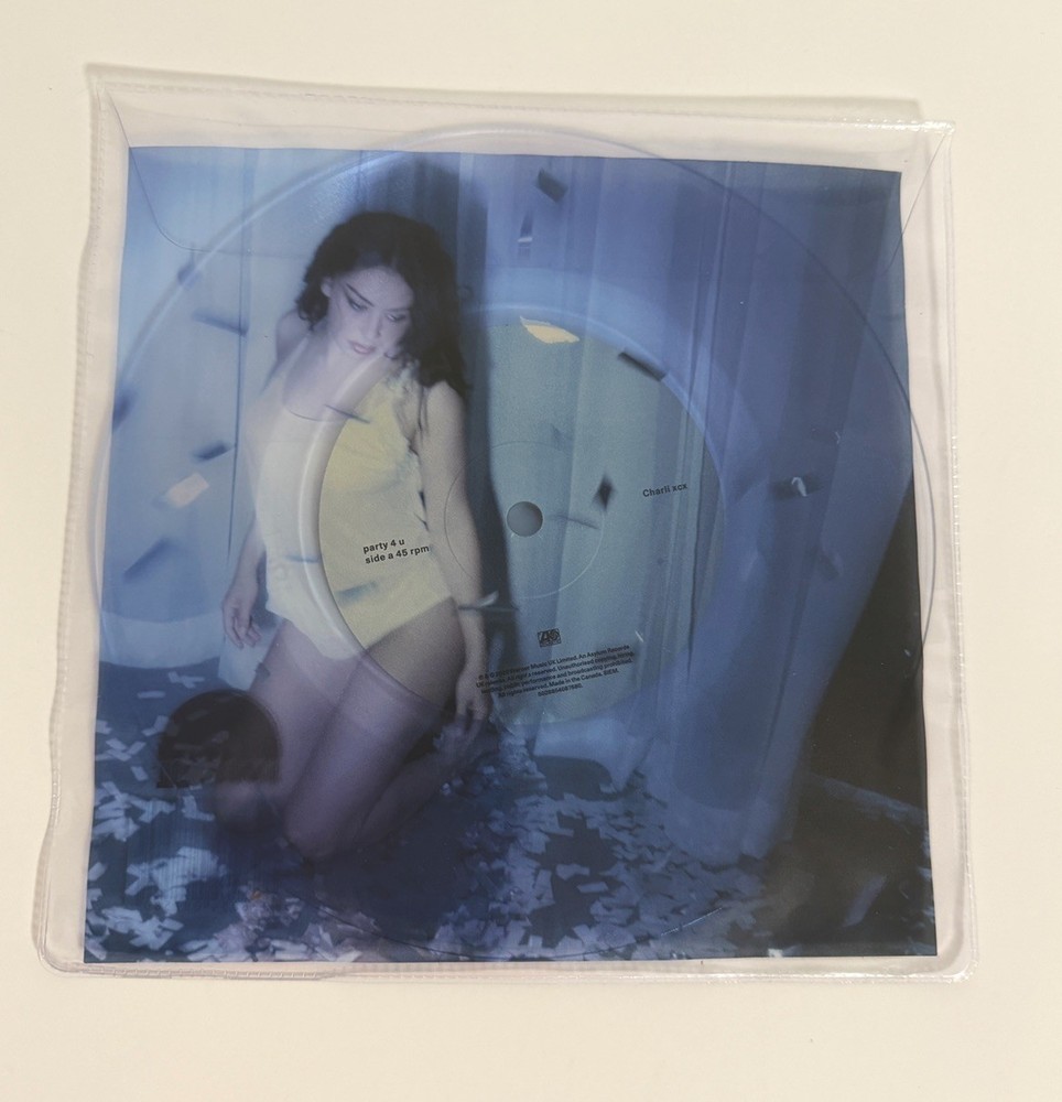 Charli XCX – Party 4 U Limited Edition RSD 2026 Exclusive Clear 7 Inch x/8000