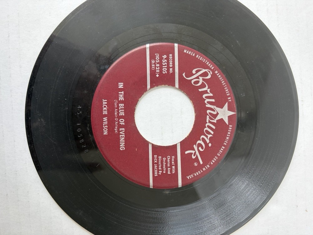 Jackie Wilson Lonely Teardrops / In the Blue of Evening Brunswick 9-55105 45 RPM