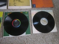 Nine Vintage Classic Rock, Pop, Blues, Folk, Beach LP Record Albums