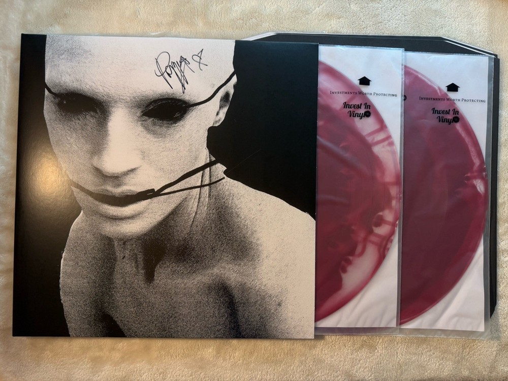 Poppy I Disagree More Signed Vinyl Record On Oxblood/bone Splatter