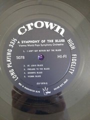 VTG Symphony of the Blues 12″ Record Vinyl 33 RPM LP CLP 5078 Vienna World Pops