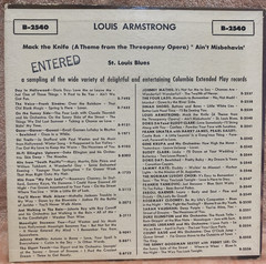 Louis Armstrong Hall Of Fame Series Columbia B-2540 EP 7″ 45rpm