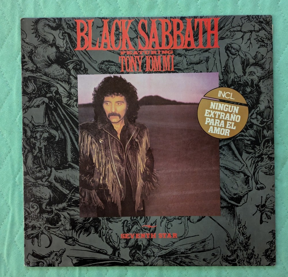 BLACK SABBATH Seventh Star PROMO LABEL Argentina Vertigo 826704-1