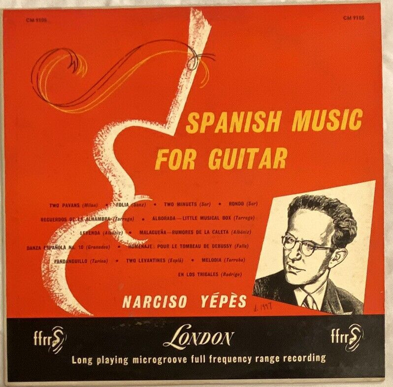 NARCISO YEPES Spanish Music For Guitar UK London Blueback LATIN Acoustic Recital