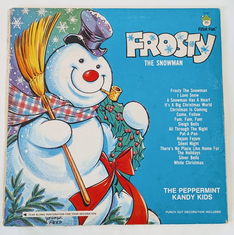 vintage record Frosty the snowman the peppermint kandy kids